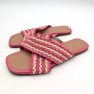 Marc Fisher LTD Nylie Slide Sandals Open Toe Women's Pink Size US8.5M EU38.5
